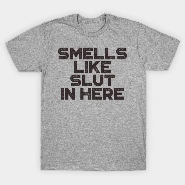 Smells Like Slut In Here Funny T-Shirt by truffela